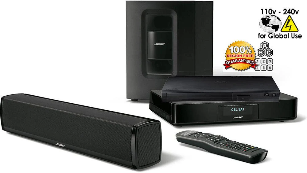 Bose Package Samsung BD-J5100 Region Free Blu Ray Player with Bose(R) CineMate(R) 120 Home Theater System 110 - 220 240 volts