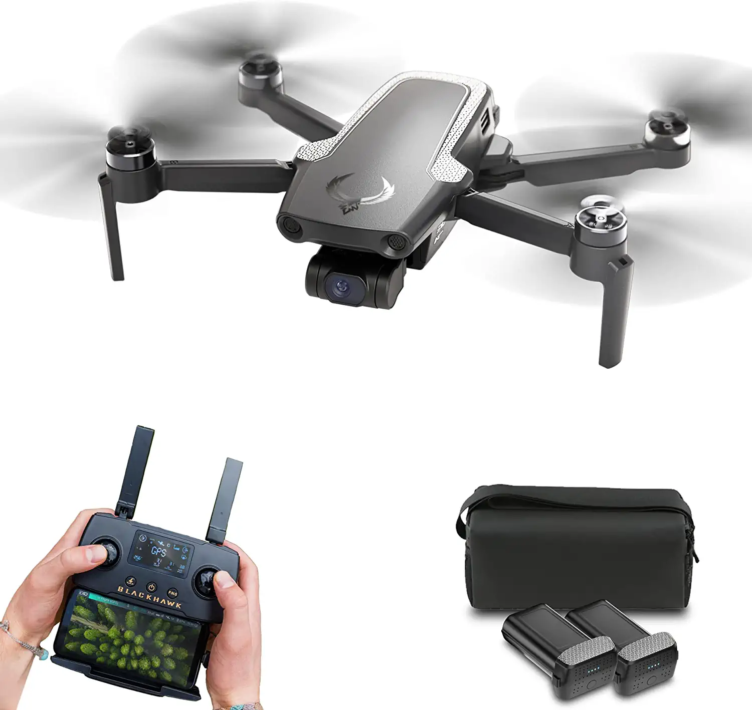 EXO Mini Drone - Professional 4K HD UHD Long Range Drone. 40 Minute Battery Life, 4K HD Camera, 5 Mile Range, 12MP Photo, Follow-Me, Return to Home, +15 more. Ready to Fly & Case Included Professional Camera Drone