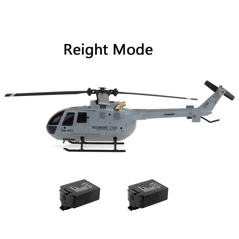 Eachine E120 RC Helicopter - 2.4G 4CH 6-Axis Gyro Optical Flow Localization Flybarless Scale Helicopter