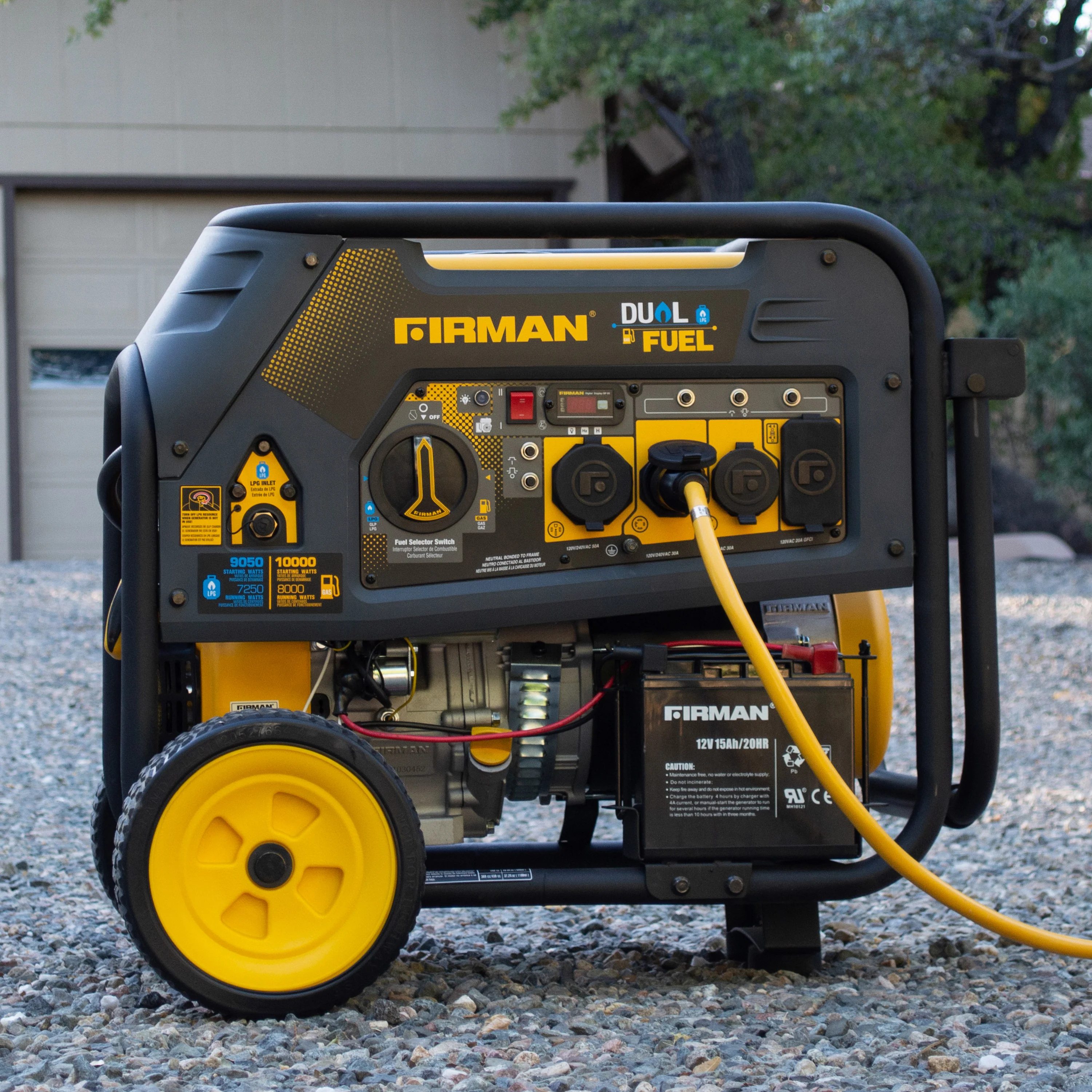 Dual Fuel Portable Generator 8000W Electric Start 120/240V