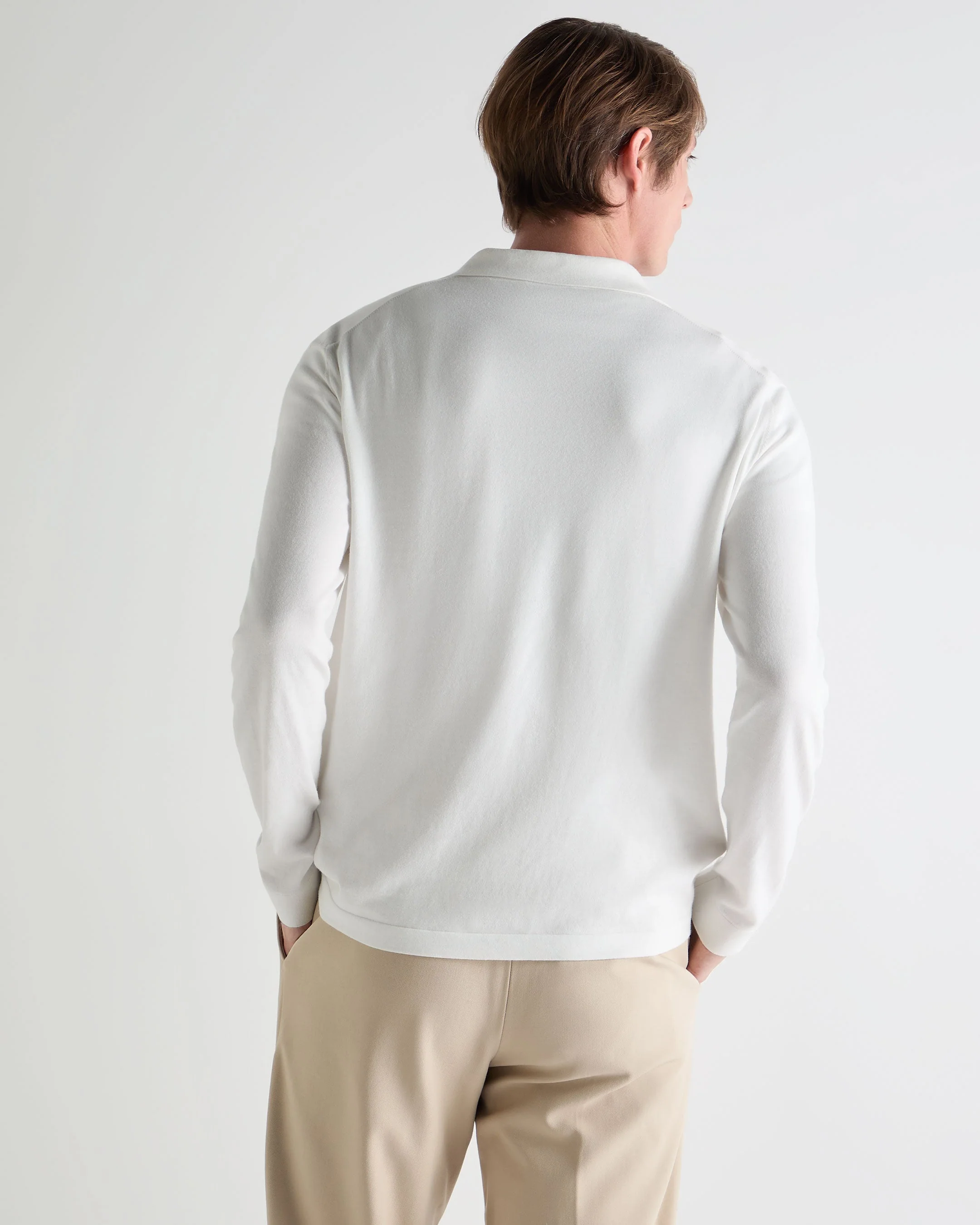 Men's Cotton Polo Shirt White