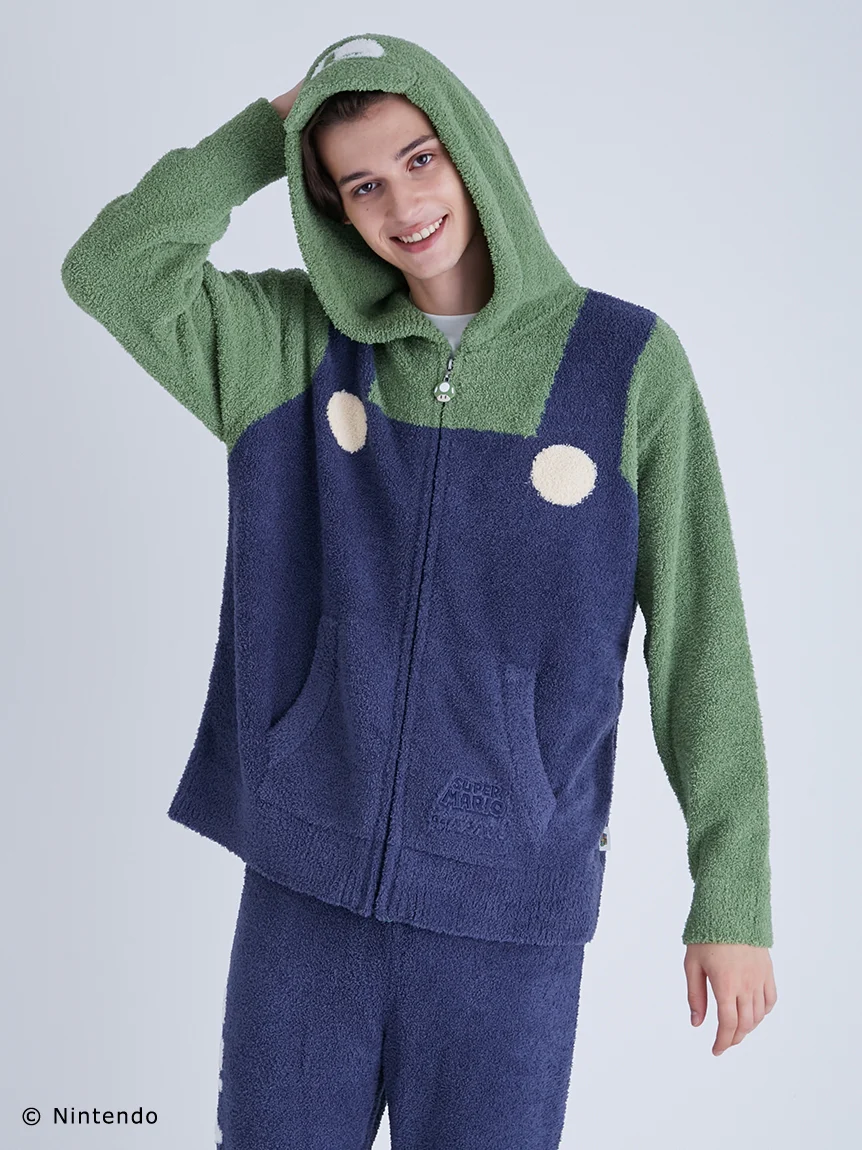 Super Mario MENS Luigi Pullover & Long Pants Loungewear Set