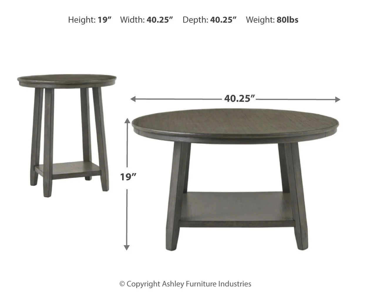 Caitbrook - Occasional Table Set (Set of 3) - Gray