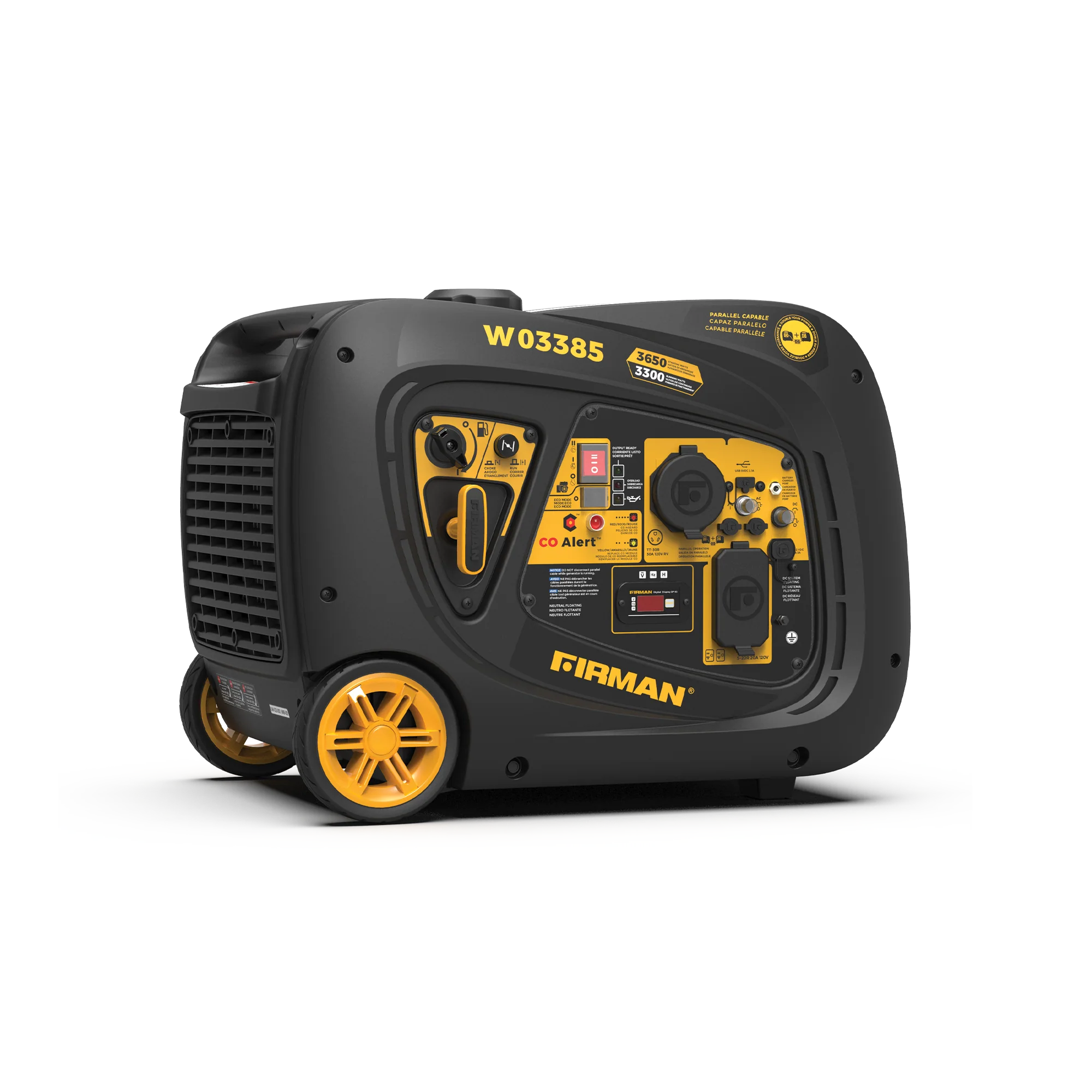 INVERTER PORTABLE GENERATOR 4125W WITH CO ALERT