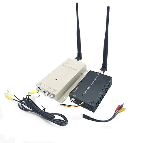 1.2Ghz 5000mW Transmittion - 1.2g 5W  Wireless AV Video Audio Transmitter With 1.2G Receiver High Gain Antenna Long Range