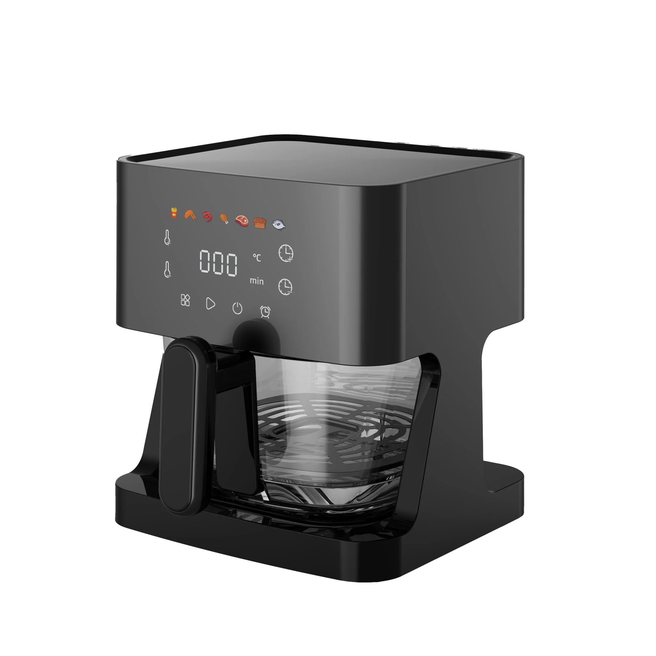 5L High-end Touch Control Panel Glass Digital Air Fryer