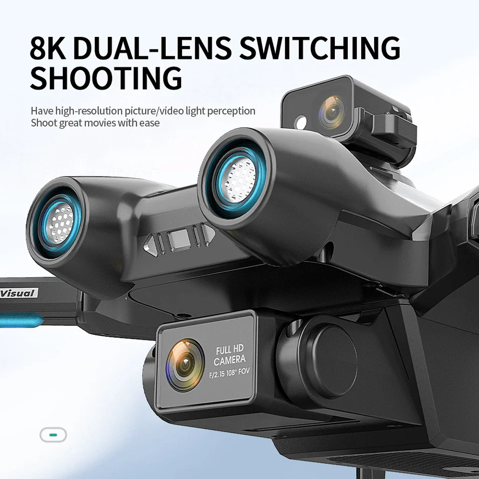 AE6 max 8k drone optical dual camera remote control obstacle avoidance gps drone FPV drone