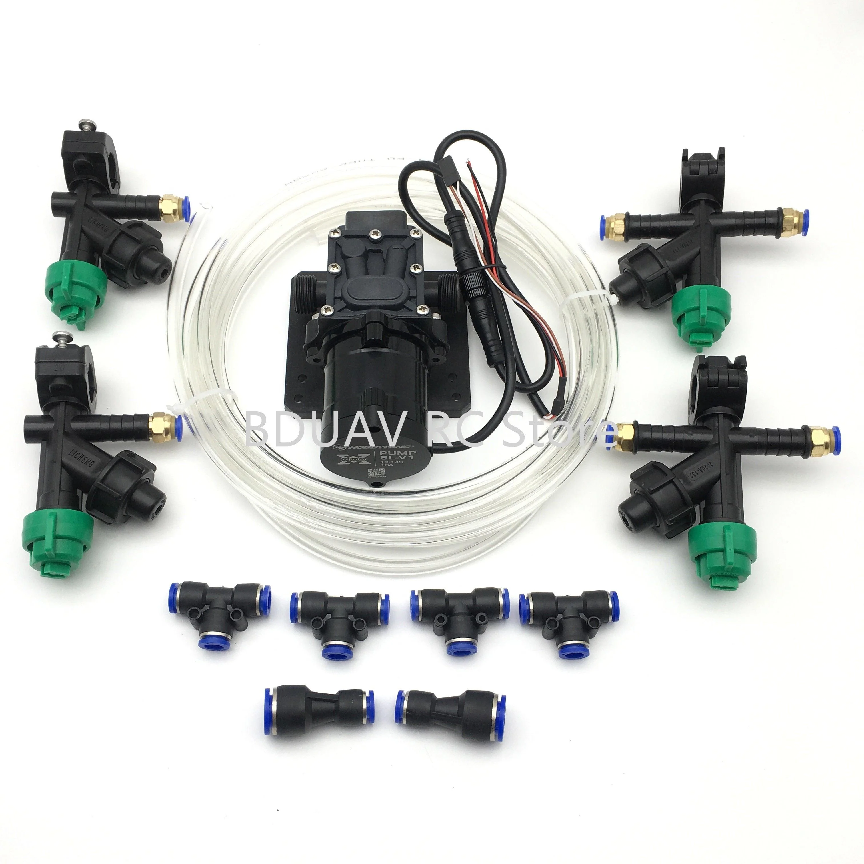 DIY Agricultural drone spray system - accs nozzle,Water pump,Buck module,Pump governor, Adapter, Water pipes for 6L 10L 16L 25KG Agriculture Drone Accessories