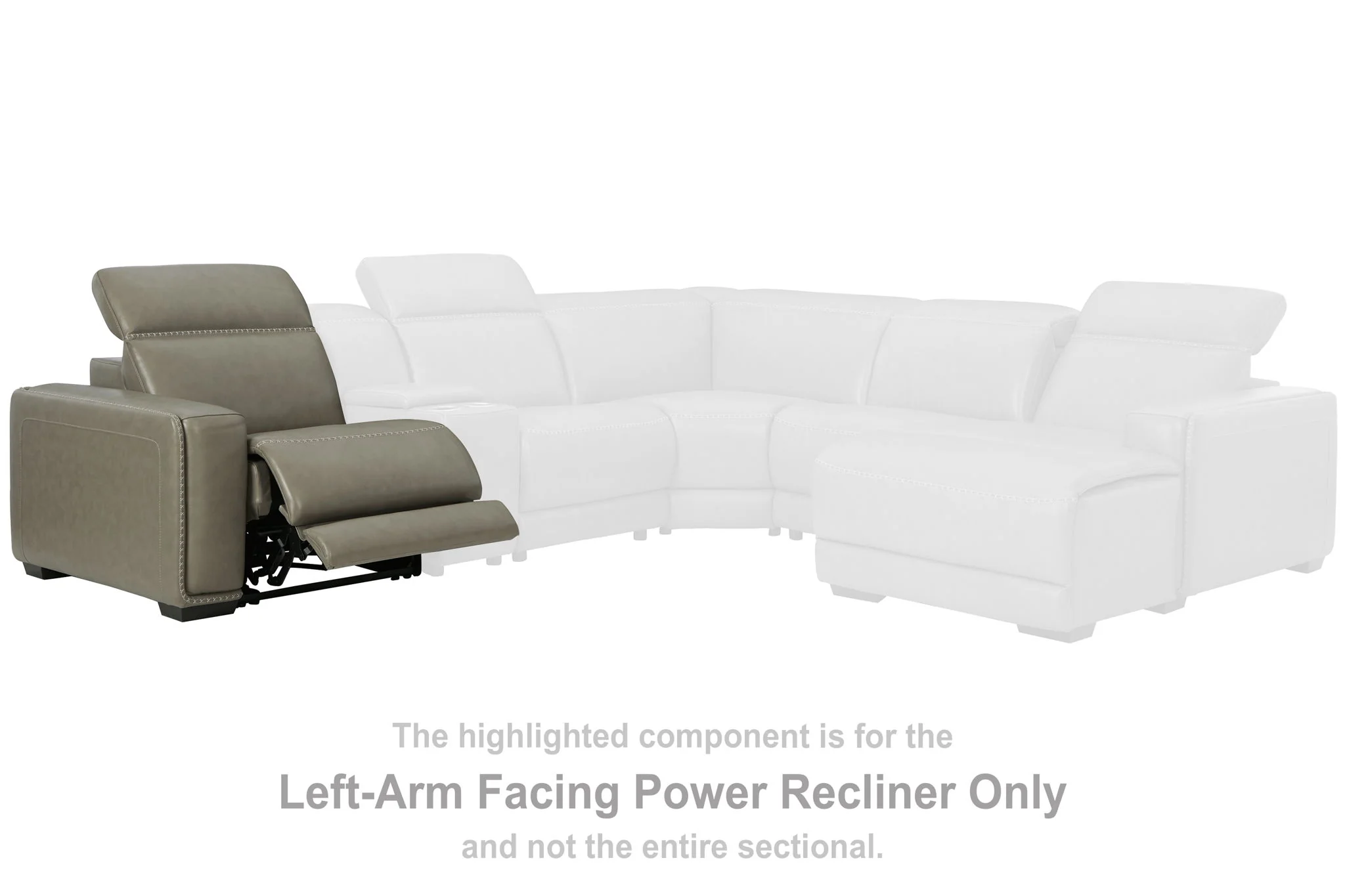 Correze - LAF Zero Wall Power Recliner - Gray