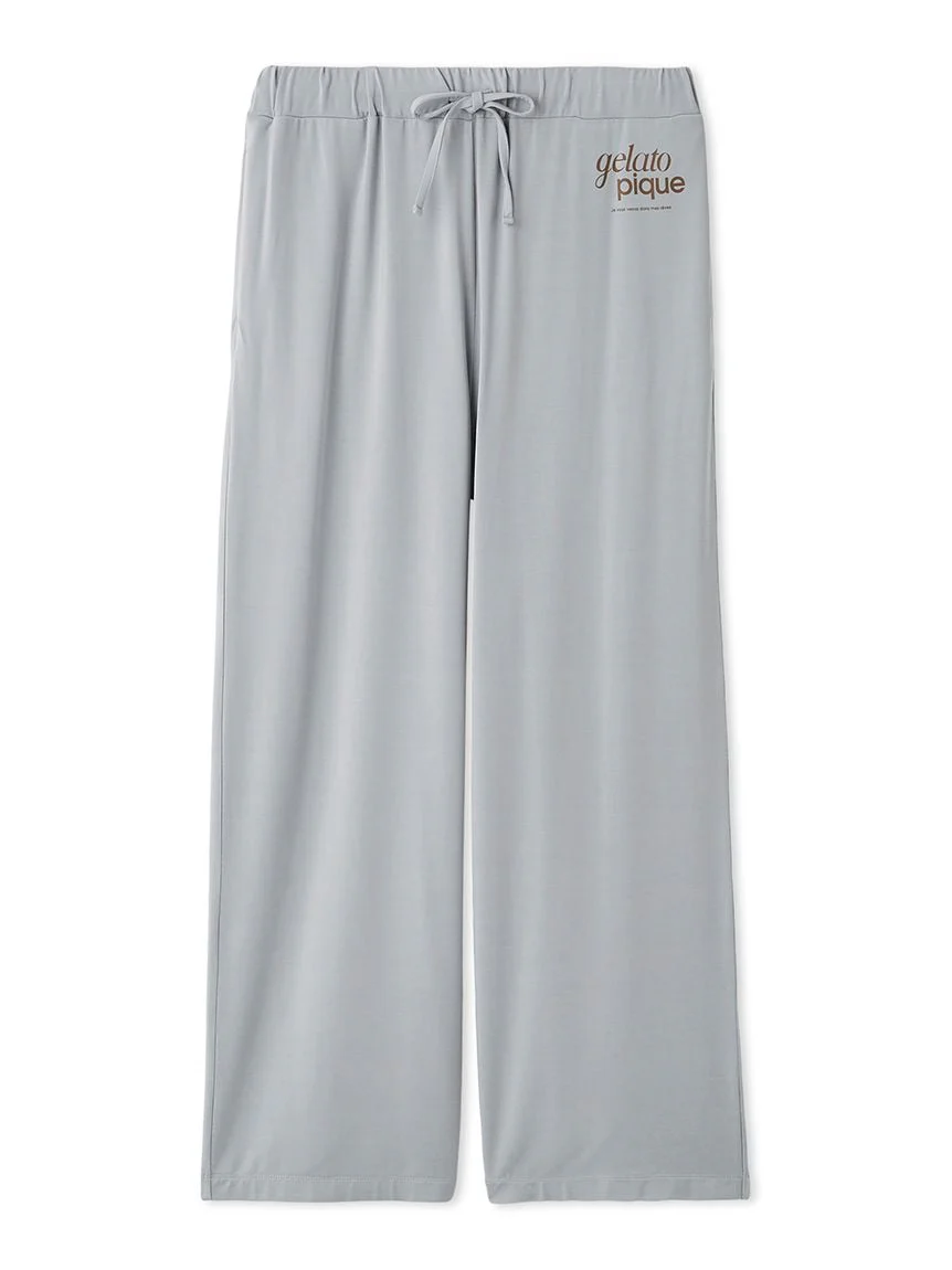 Mens Rayon One Point Logo Pants