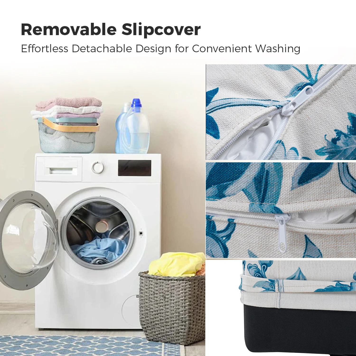 Armando Slipcovered Swivel Chair in Turquoise