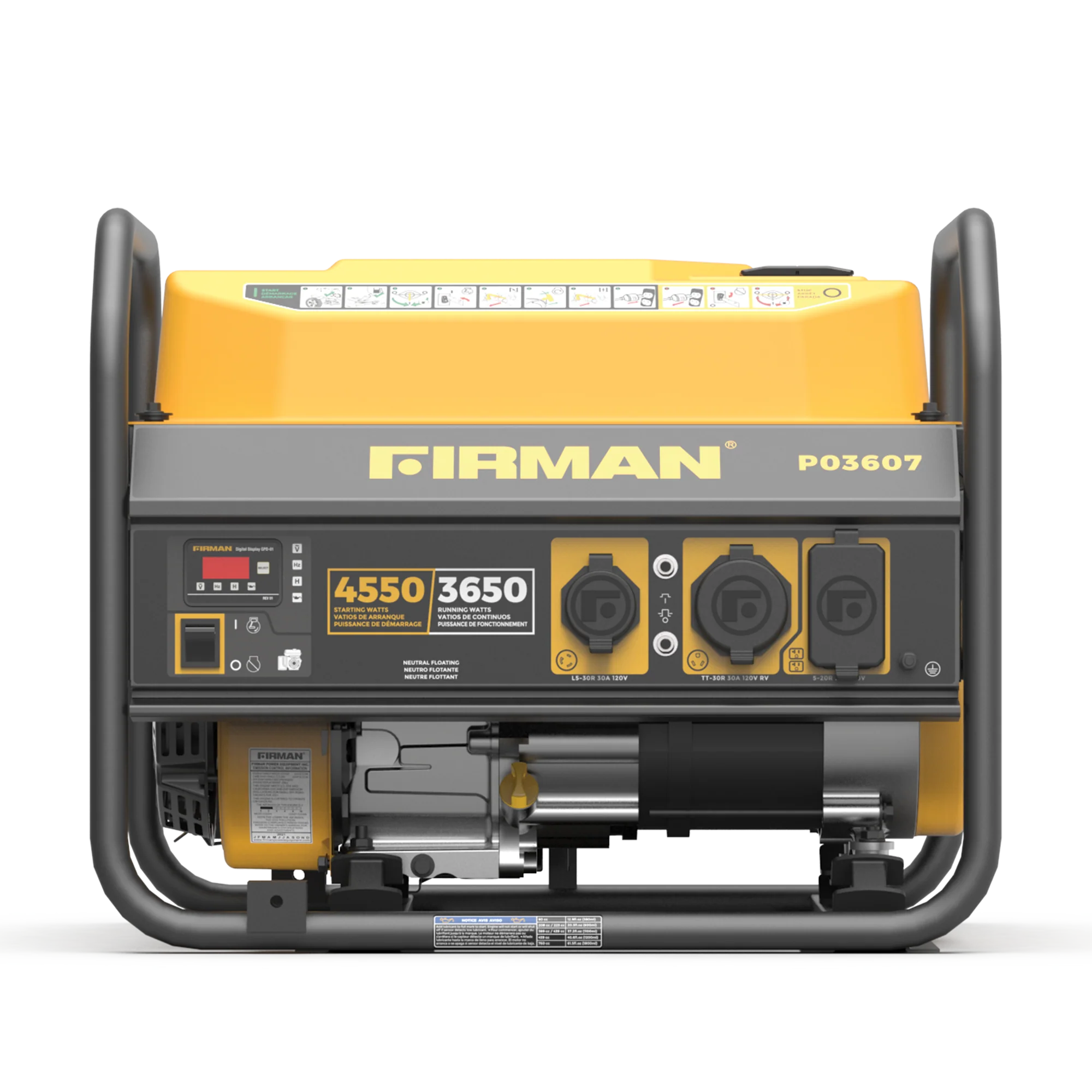 Gas Portable Generator 4550W Recoil Start