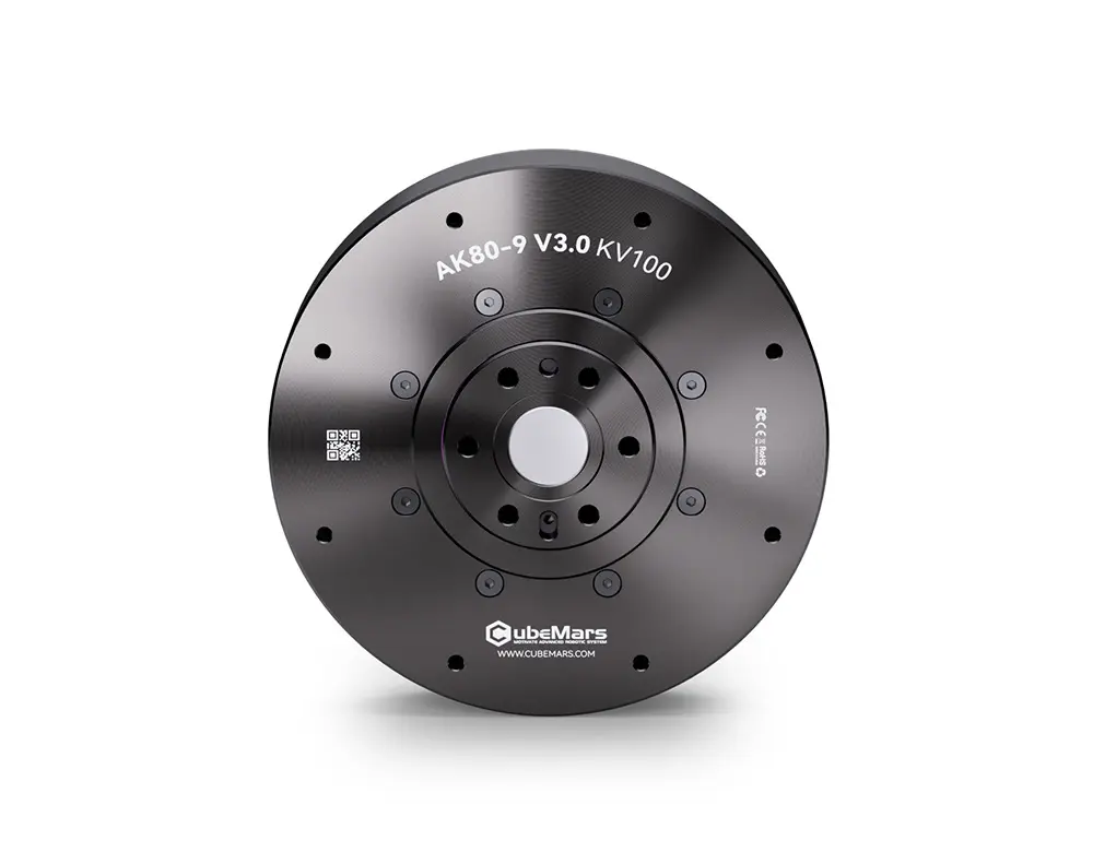 CubeMars AK80-9 V3.0 KV100 Robotic Actuator 22Nm 9:1 Reduction, Servo/MIT Mode, 48V 390RPM Robot Motor