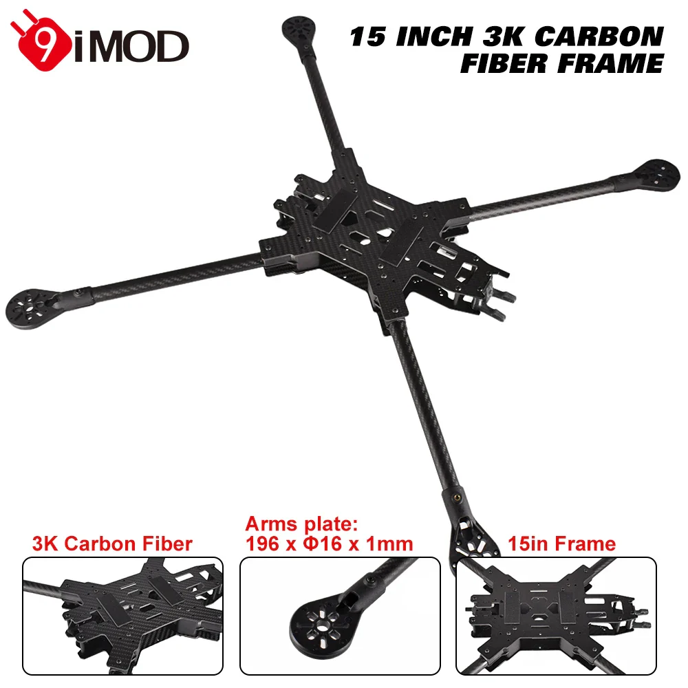 9IMOD Carbon Fiber 580mm 15 inch FPV Frame for Freestyle DIY Racing Drone