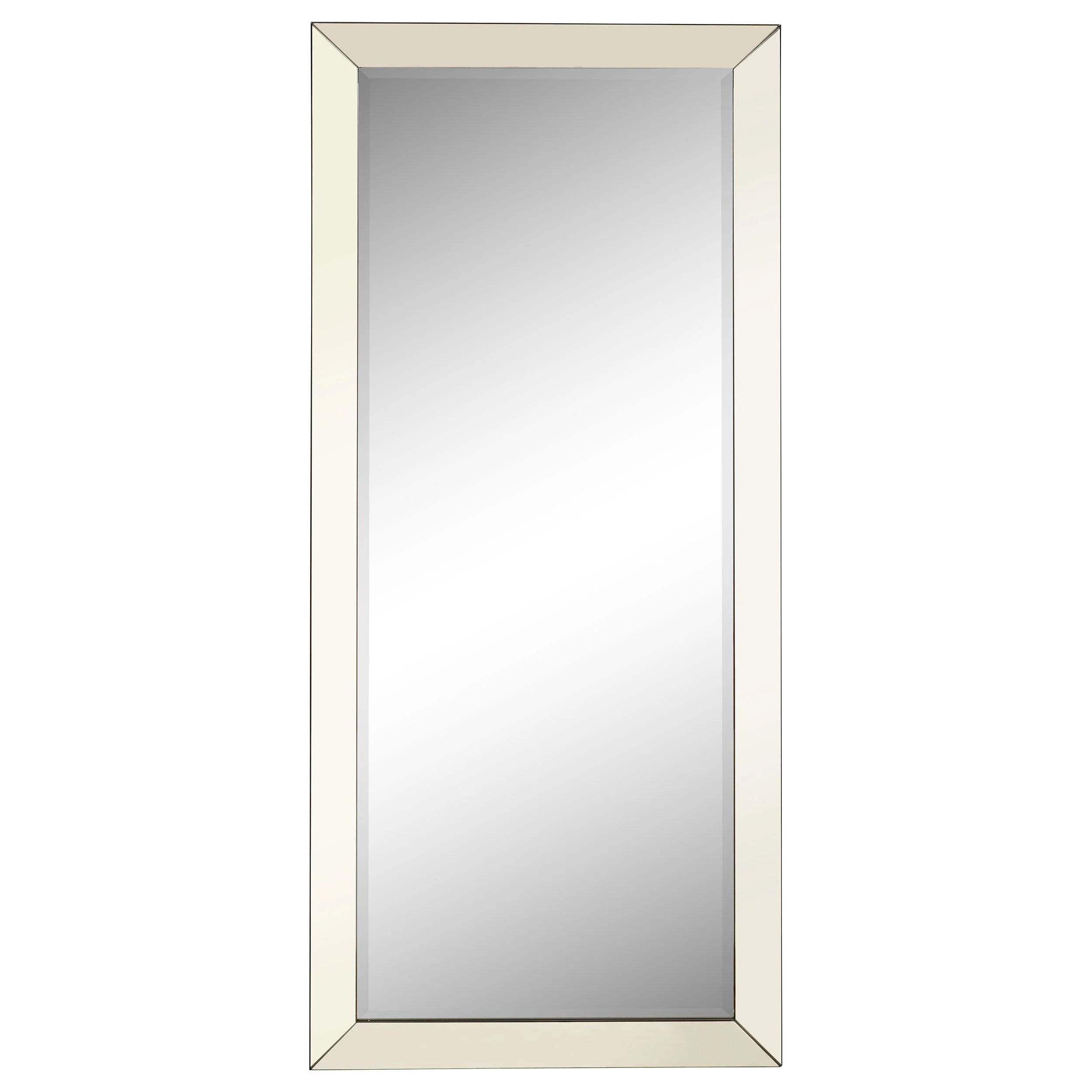 Barnett 30 x 70 Inch  Length Floor or Wall Mirror Silver