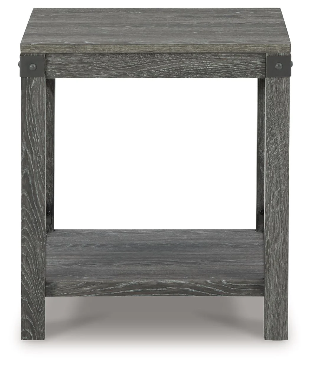 Freedan - Square End Table - Grayish Brown