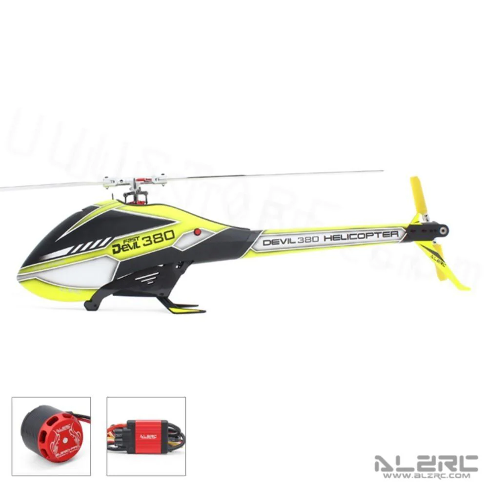 2023 New ALZRC Devil 380 Fast FBL 3D Flying RC Helicopter Super Combo With Motor ESC Servo Gyro RC Model toys