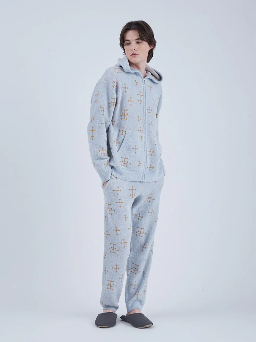 EAMES MENS Smoothie DOT PATTERN Jacquard Parka Hoodie