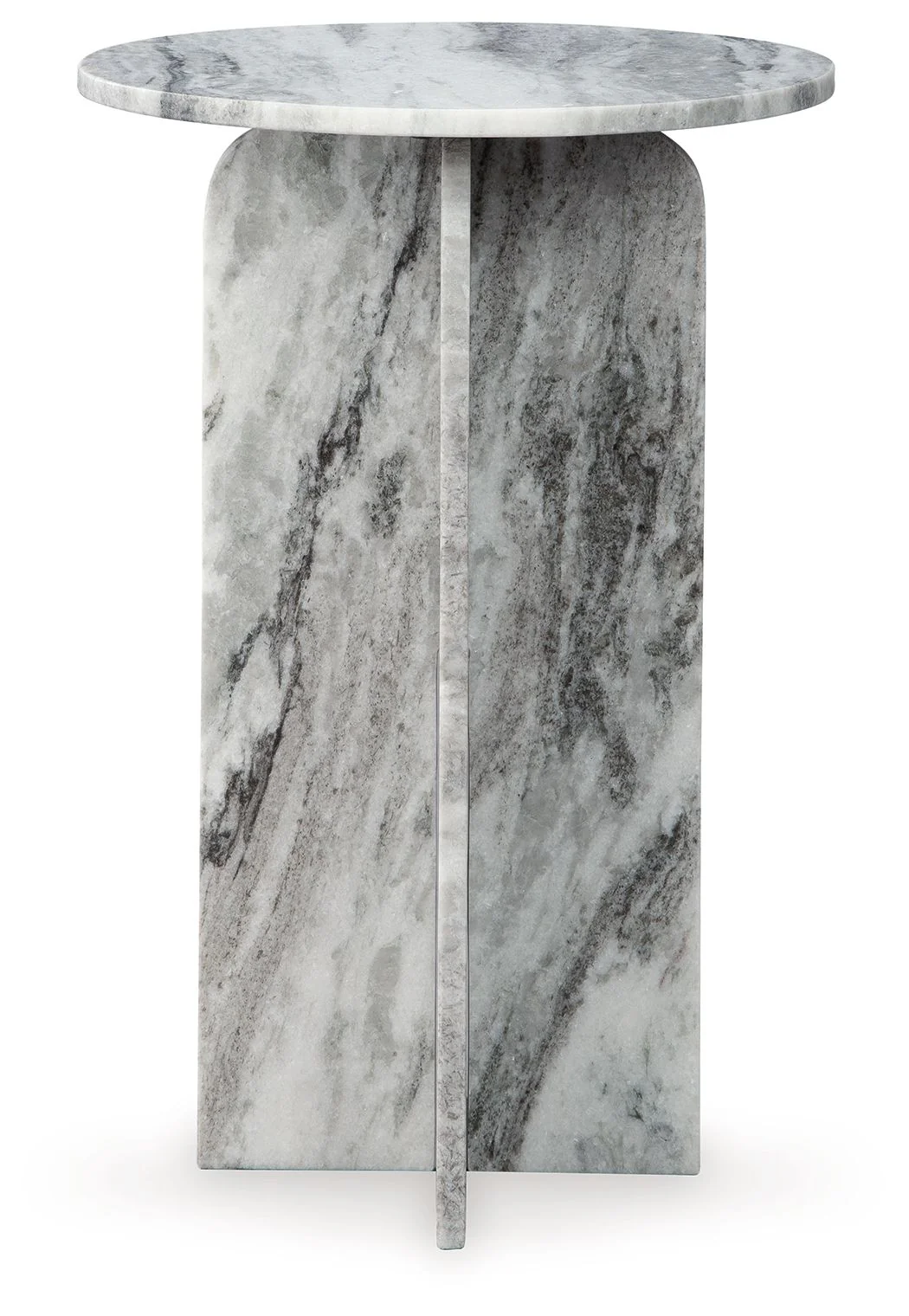 Keithwell - Round Accent Table - Gray