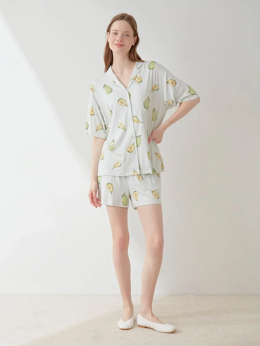 Fruit Pattern Pajama Sleep Shirt