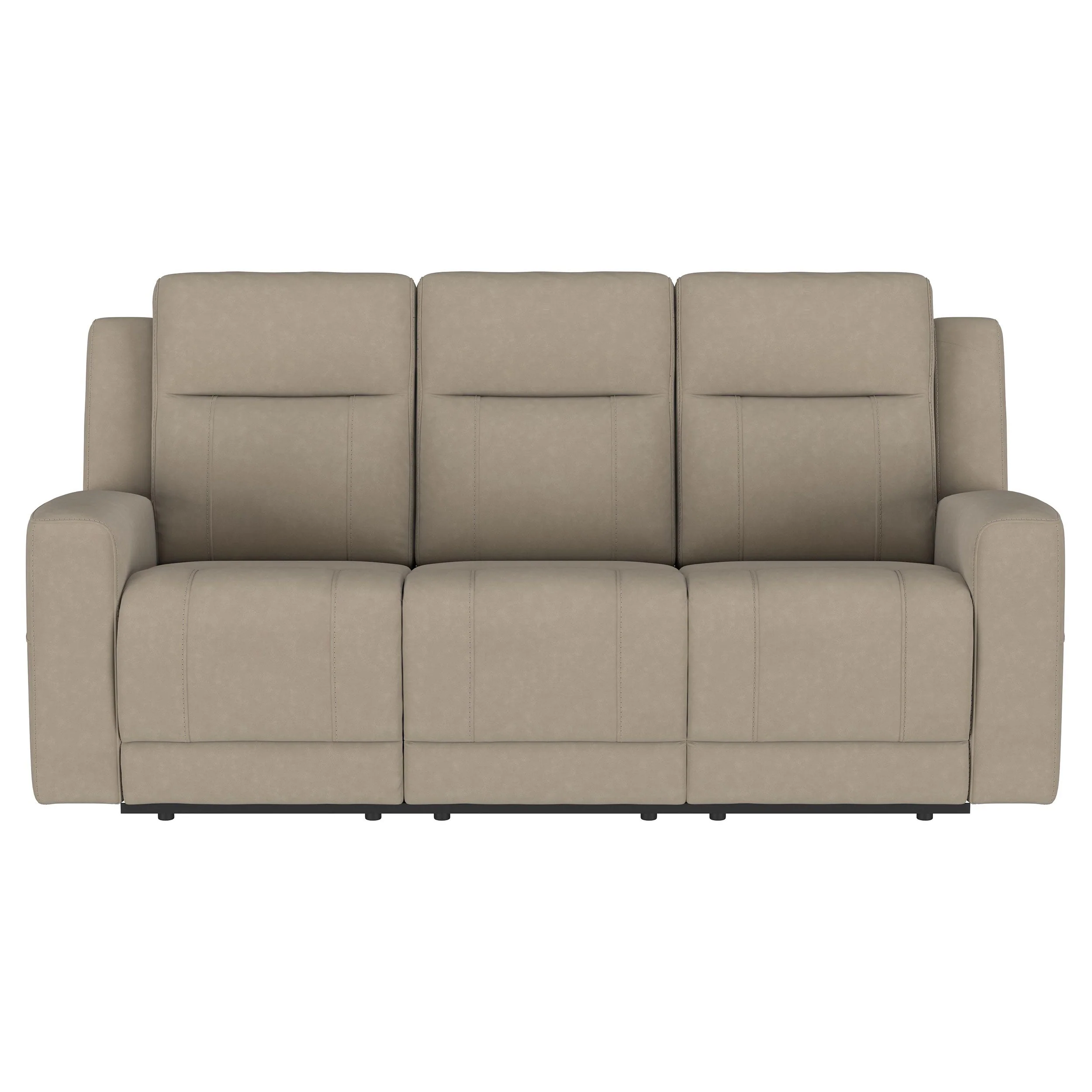 Brentwood Upholstered Motion Reclining Sofa Dark Charcoal