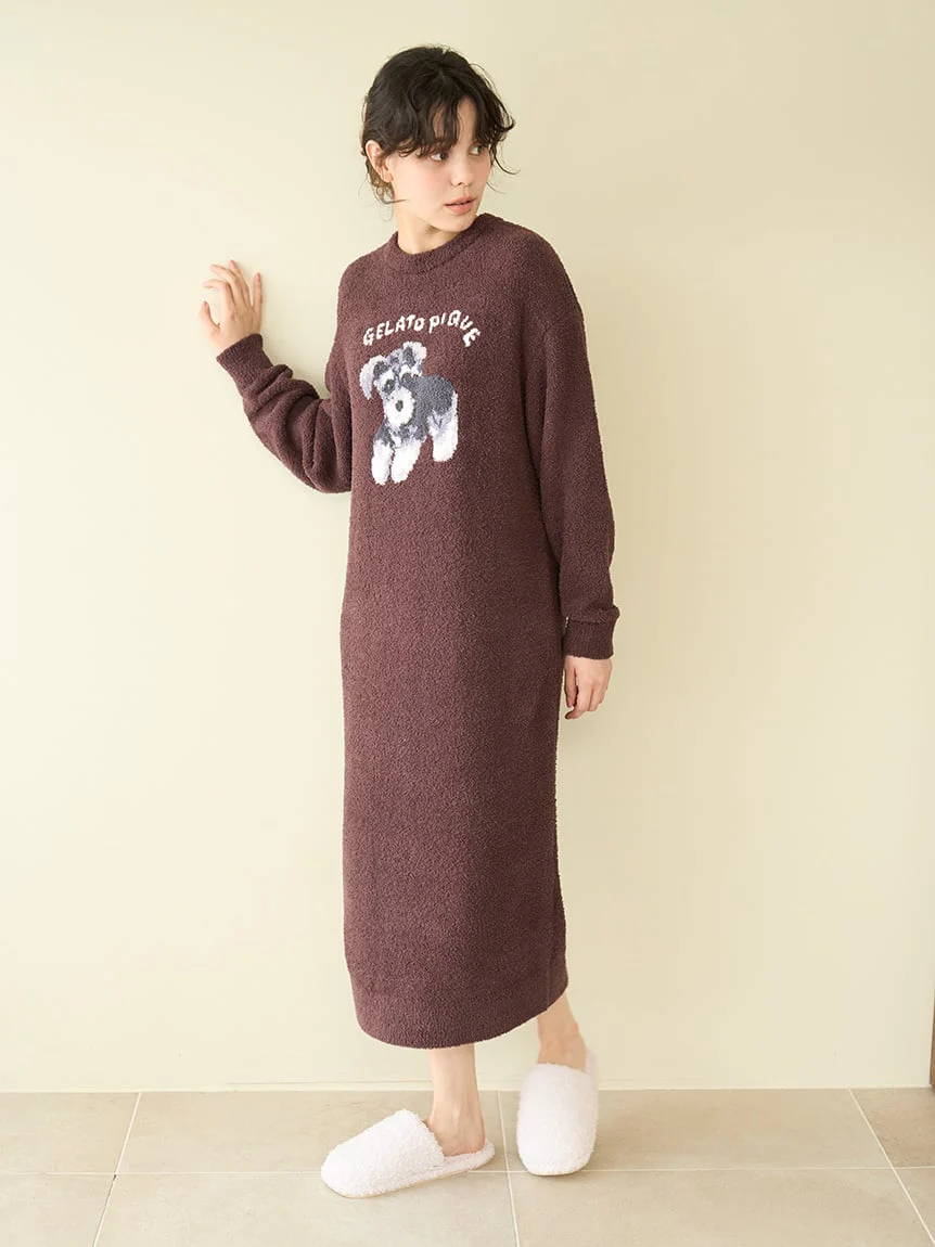 Baby Moco Dachshund / Schnauzer Jacquard Dress