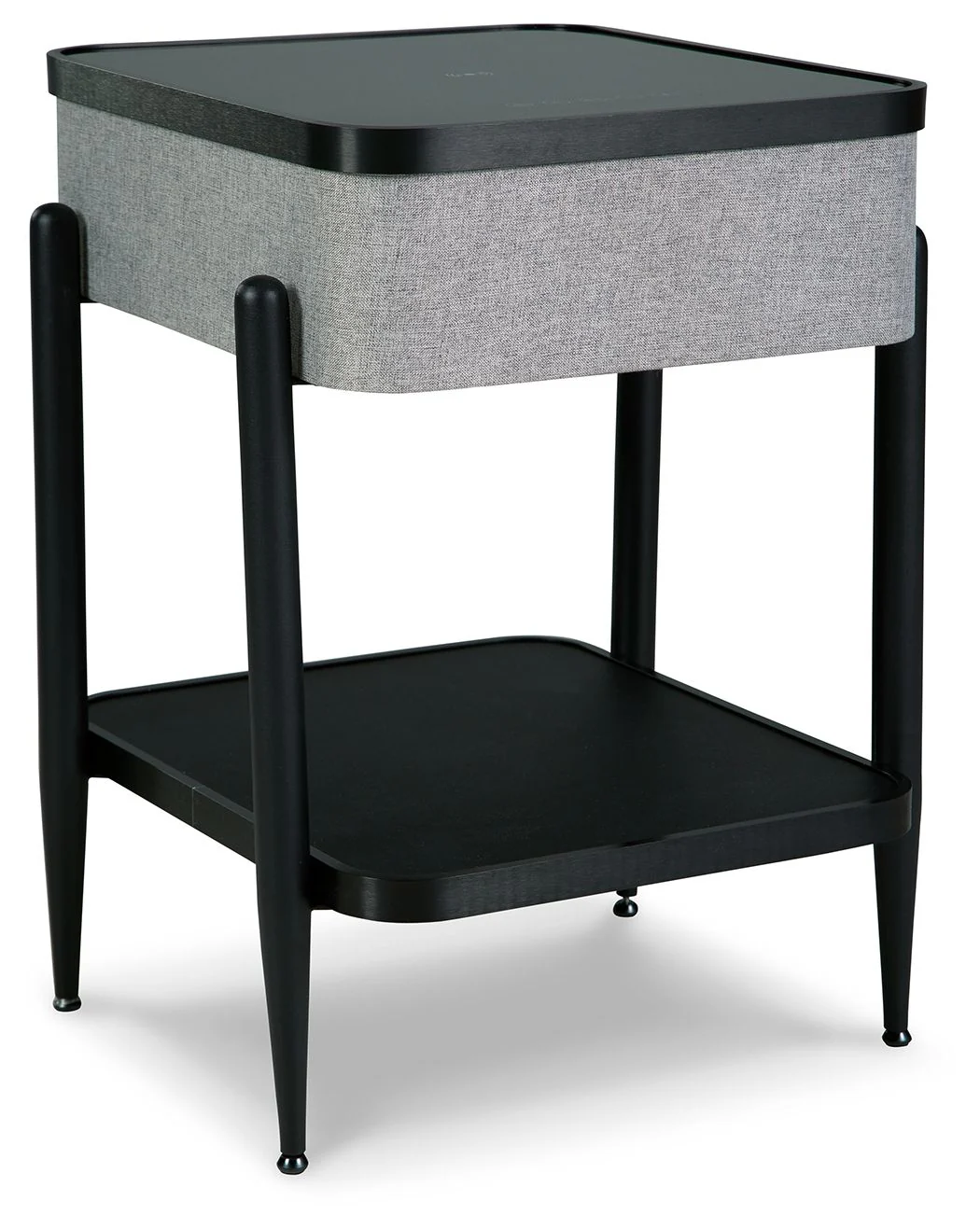 Jorvalee - Accent Table with Speaker - Gray / Black