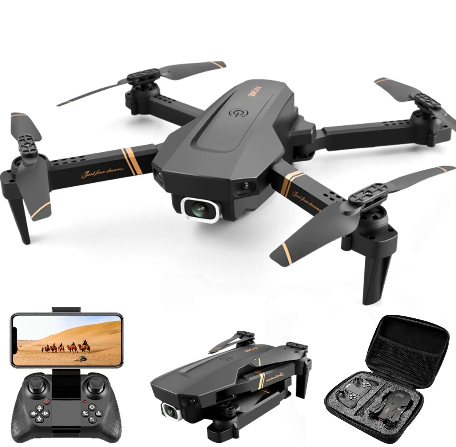 4DRC V4 RC drone - 4k WIFI live video FPV 4K/1080P drones with HD 4k Wide Angle profesional Camera quadrocopter dron TOYs