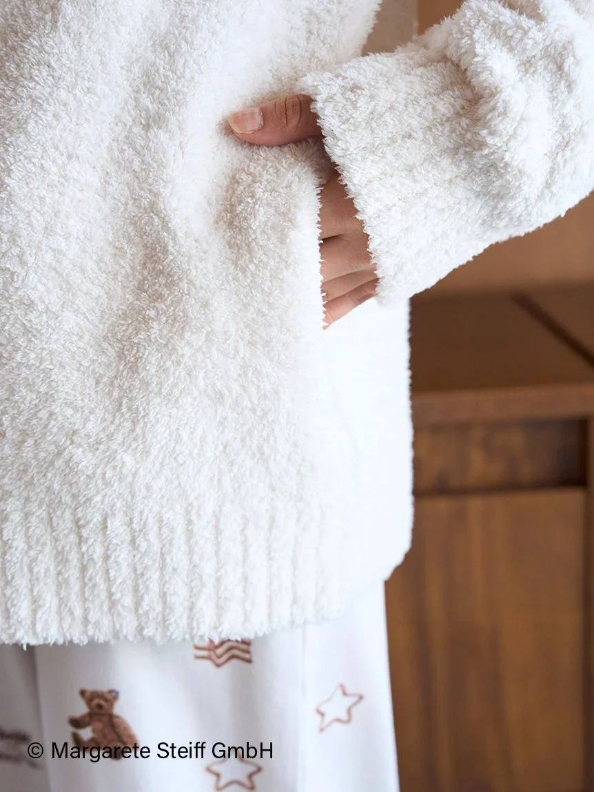 [Steiff] Unisex Powder 55PB Jacquard Cardigan