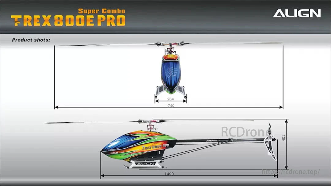 Align T-REX 800E PRO Super Combo RH80E16 RC Helicopter