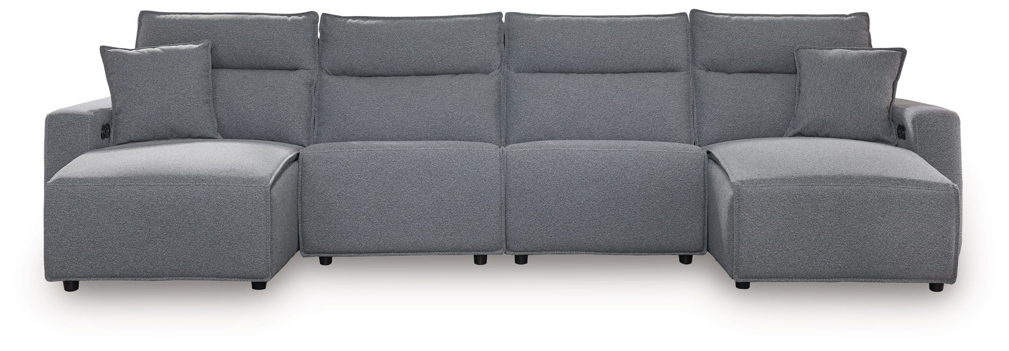 ModMax II - Salt And Pepper - Reclining Sectional