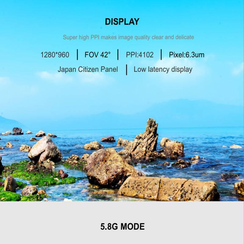 Eachine EV300D FPV Goggle - 1280*960 5.8G 72CH Dual True Diversity Compatible Built-in DVR Focal Length Adjustable For FPV Drone Rc Dron