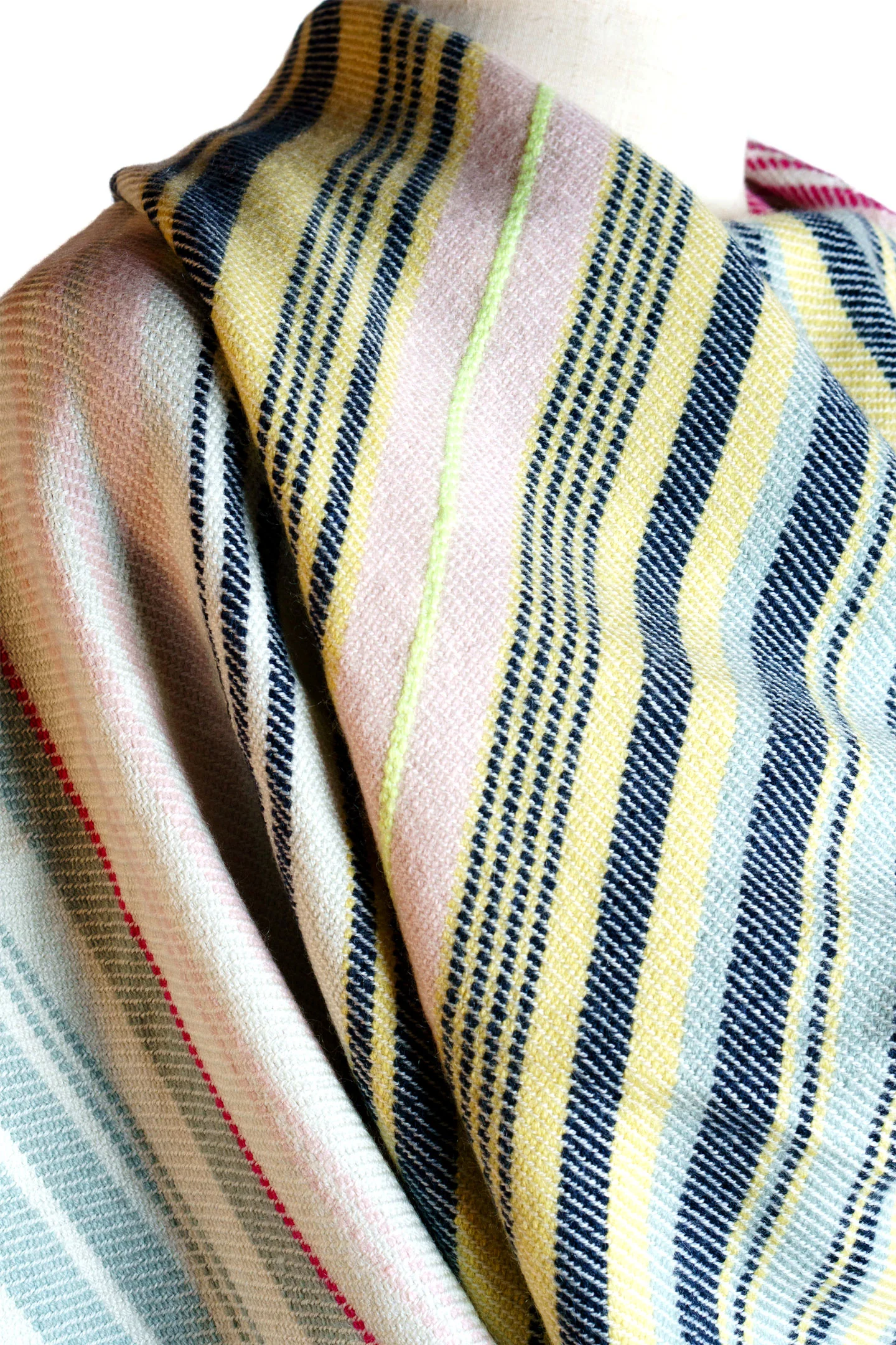 Pure Multicolored Cashmere Shawl Wrap