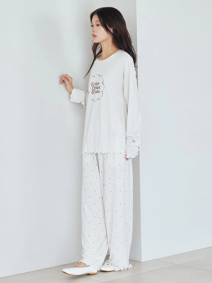 Hot Fabric Rayon Dot Pants