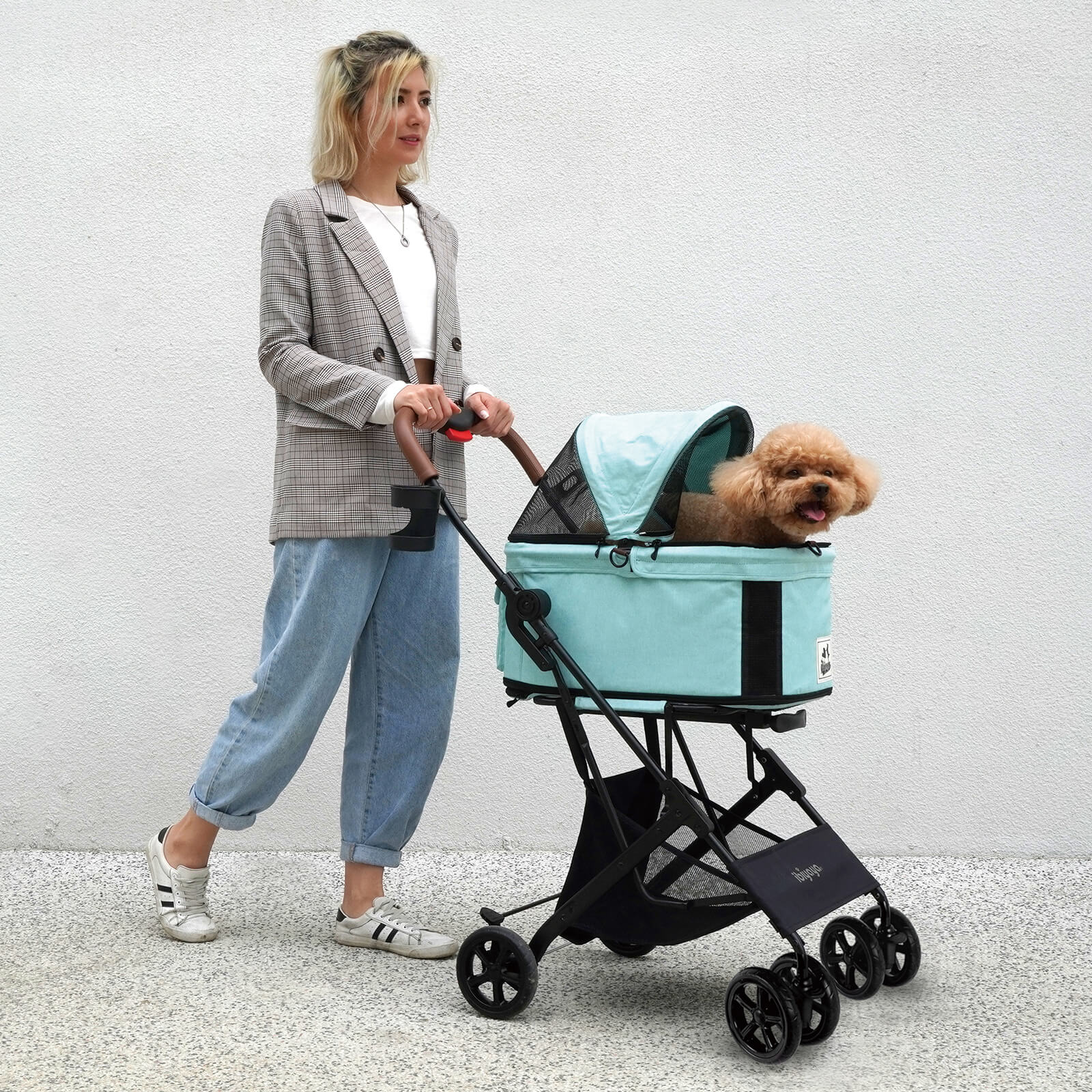 Travois 3 in 1 Pet Stroller with Detachable Carrier