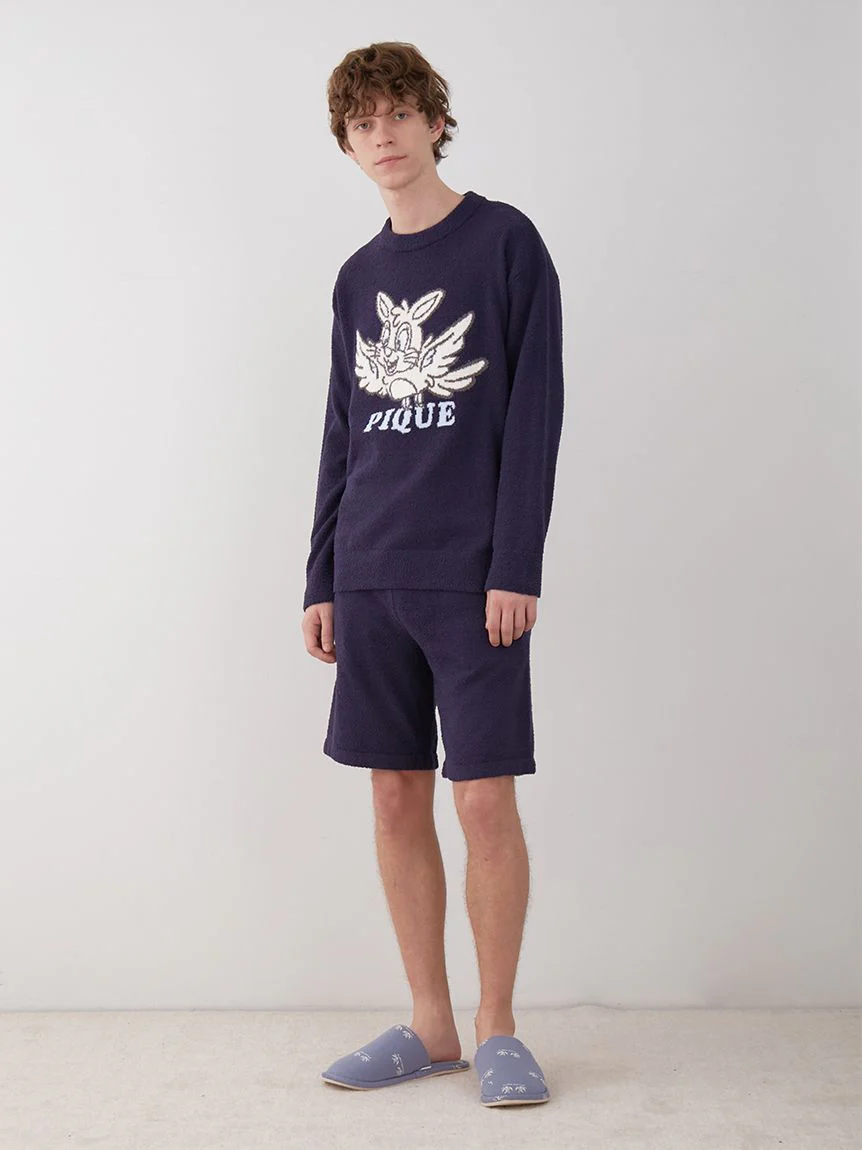KOUSUKE SHIMIZU Men's Air Moco Pullover Sweater