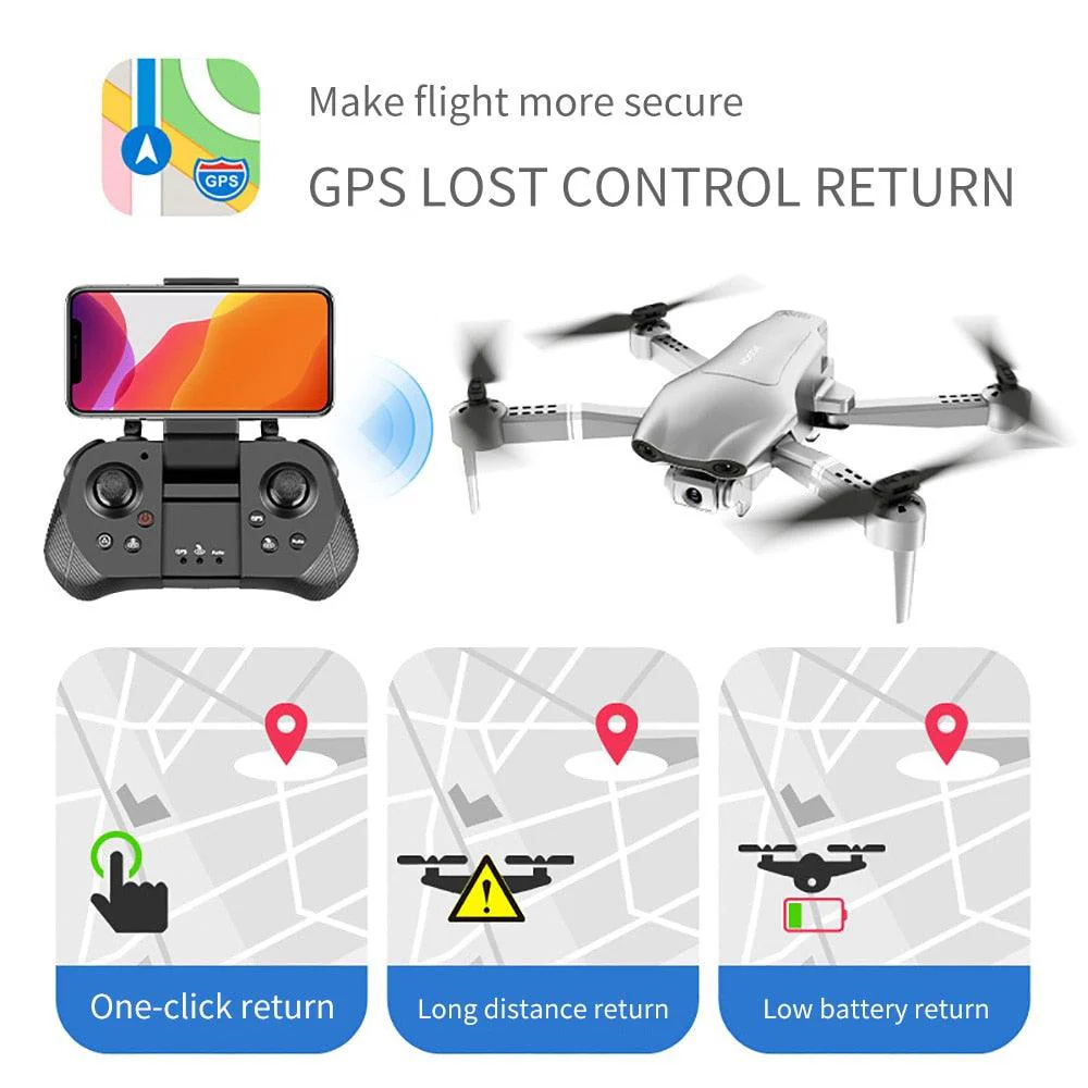 4DRC F3 drone - GPS 4K 5G WiFi live video FPV 4K/1080P HD Wide Angle Camera Foldable Altitude Hold Durable RC Drone