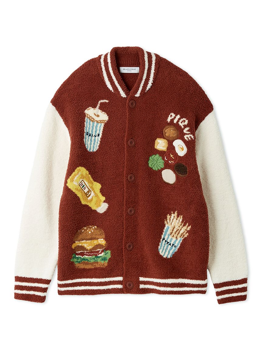 [Hirano Toshiyuki] Men's Powder Hamburger Jacquard Blouson