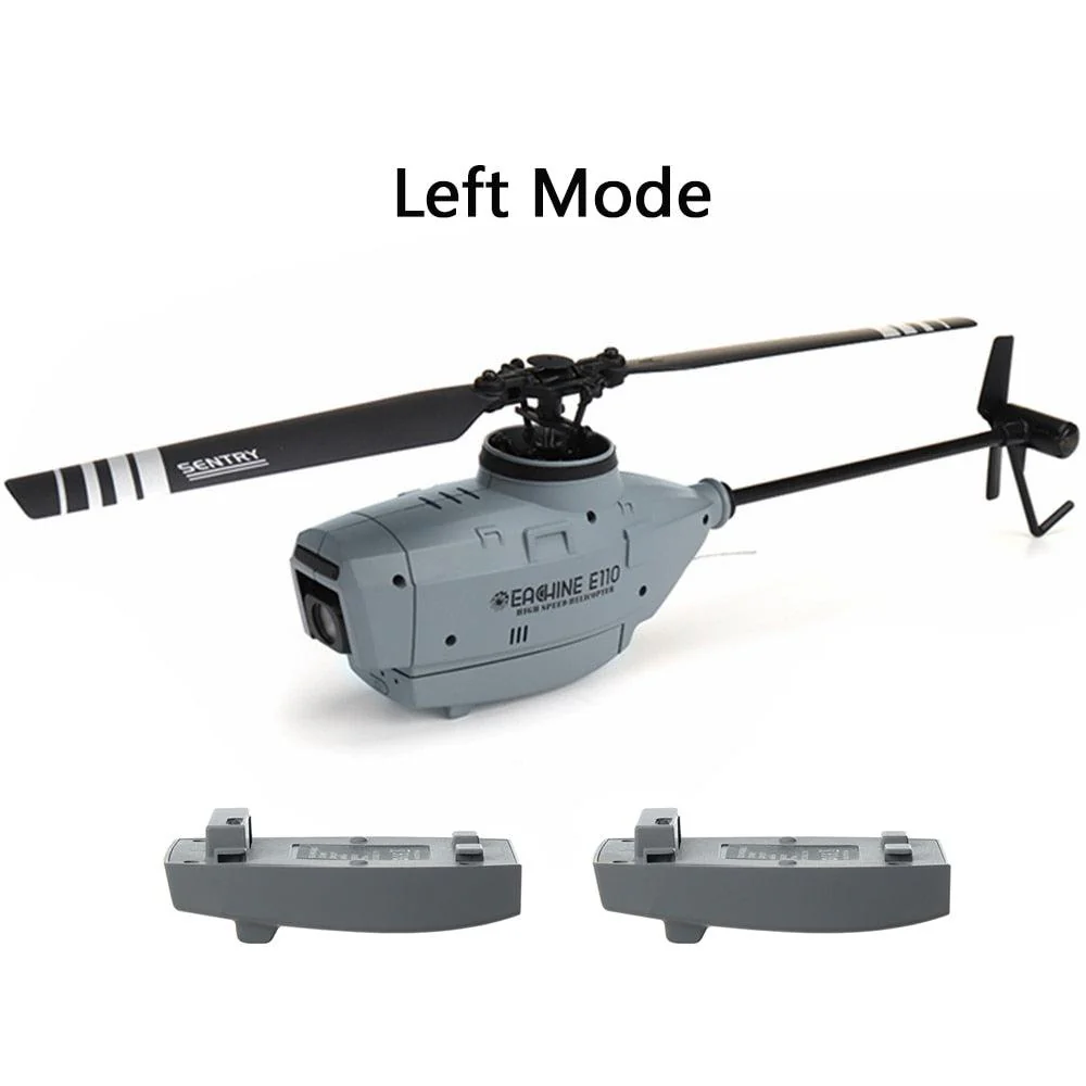 Eachine E110 RC Helicopter C127 Helicopter - 2.4G 720P HD Camera  6-Axis Gyro Optical Flow Localization Flybarless Scale RC Drone Helicopter RTF
