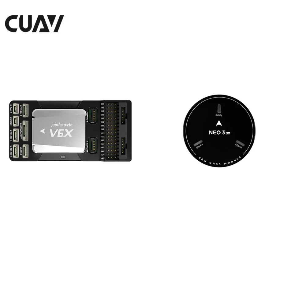 CUAV Pixhawk V6X Autopilot PX4 Ardupilot Flight Controller - STM32H753IIK6 Processor RM3100 Compass Customize Carrier Board and Core With NEO 3 Pro