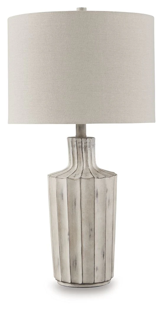Imre - Poly Table Lamp - Distressed Brown