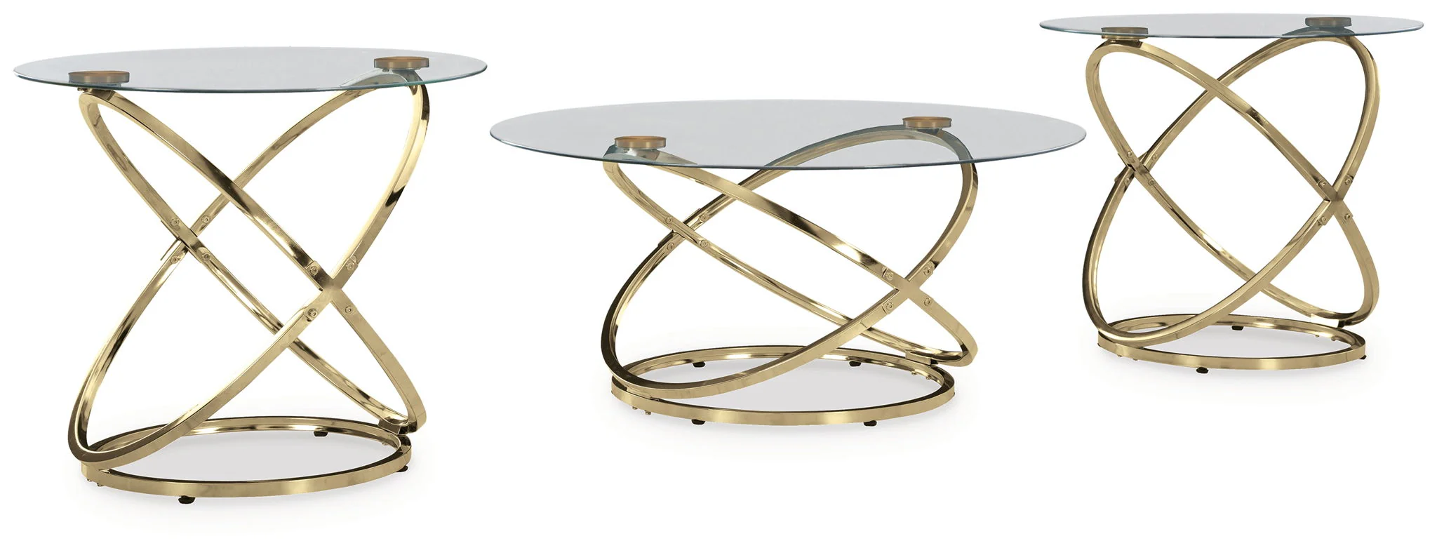 Crimonti - Occasional Table Set (Set of 3) - Champagne