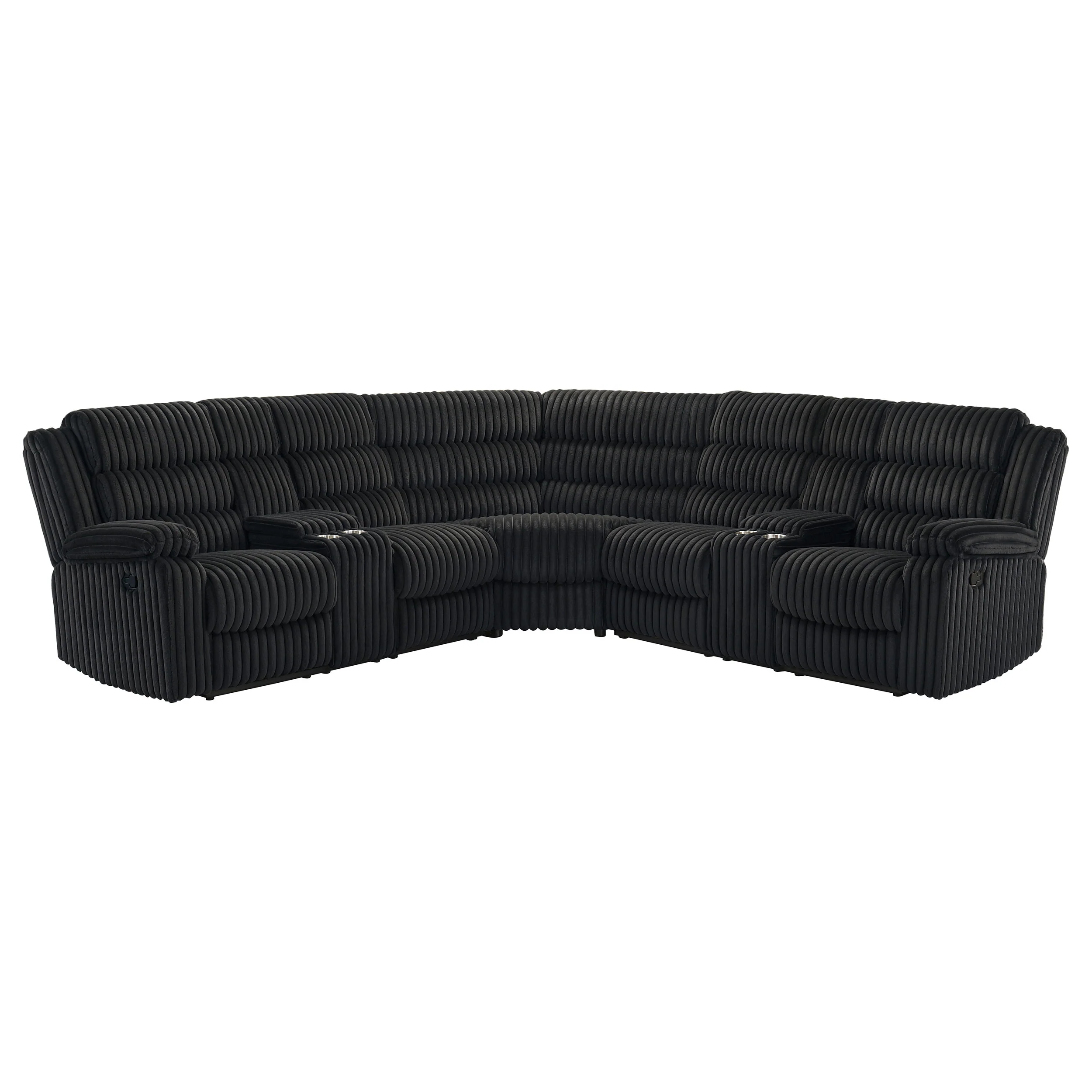 Atkinson Upholstered Reclining Sectional Sofa