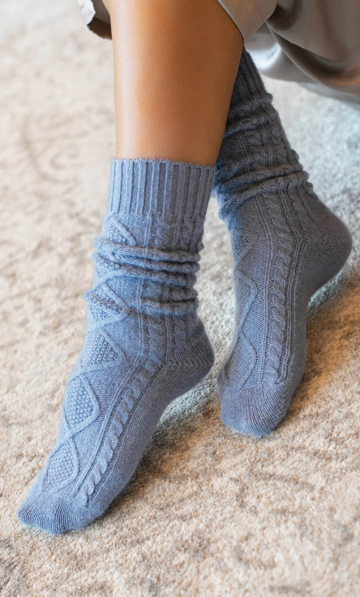 Diamond Cashmere Socks