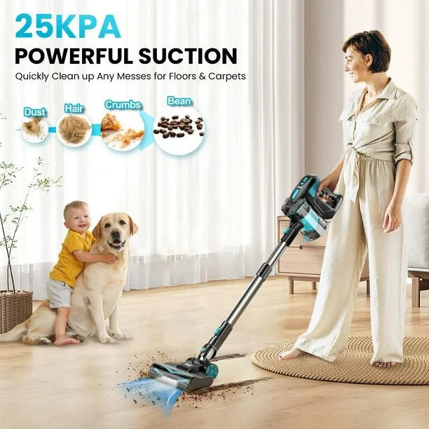 Dynastar INSE770220v Cordless Vacuum Stick Vacuum Cleaner – 220 Volts / 50 Hz Model for Overseas Use