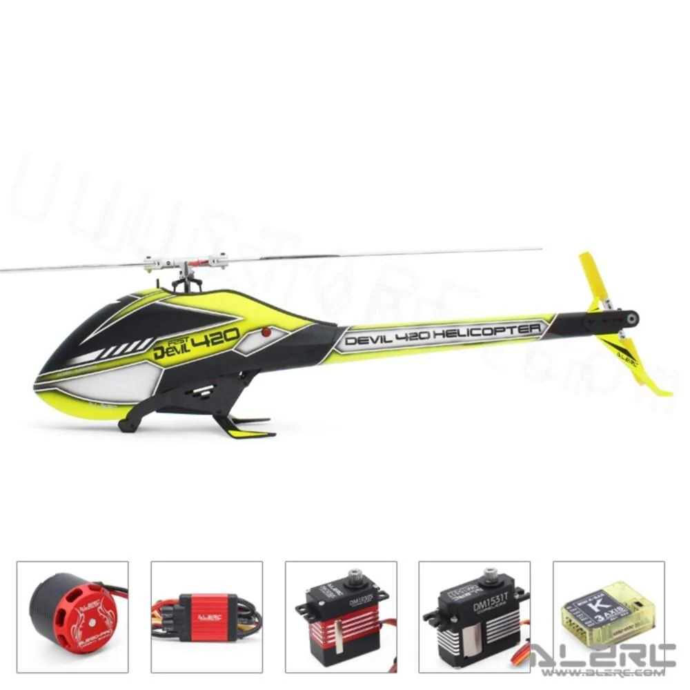 2023 New ALZRC Devil 420 Fast FBL 3D Flying RC Helicopter Super Combo With Motor ESC Servo Gyro RC Model toys