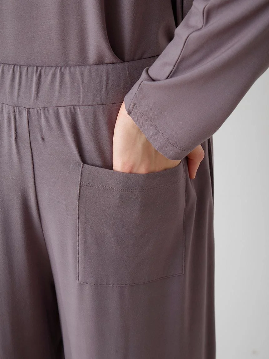 Mens Rayon One Point Logo Pants