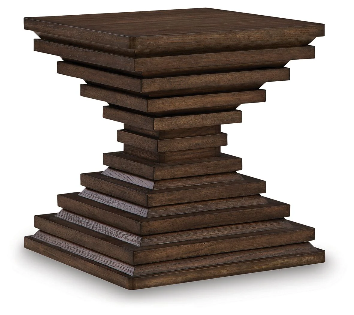 Hannodream - Square End Table - Warm Brown