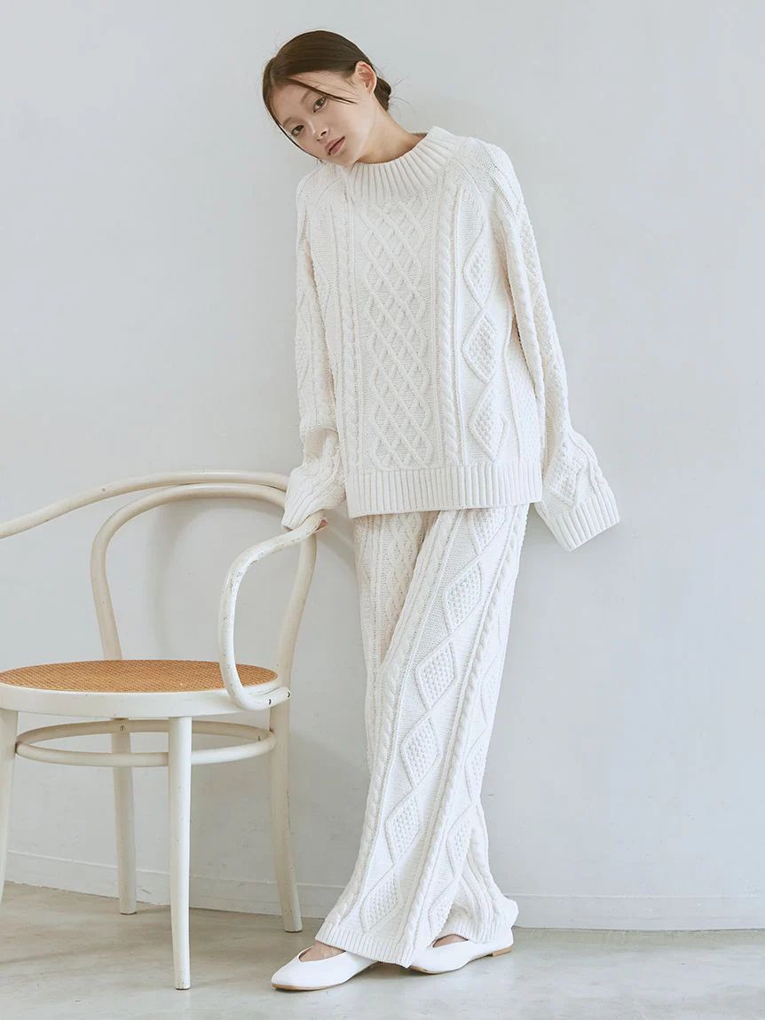 Souffle Aran Pullover