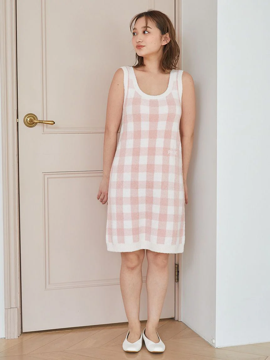 Checkered Jacquard Dress